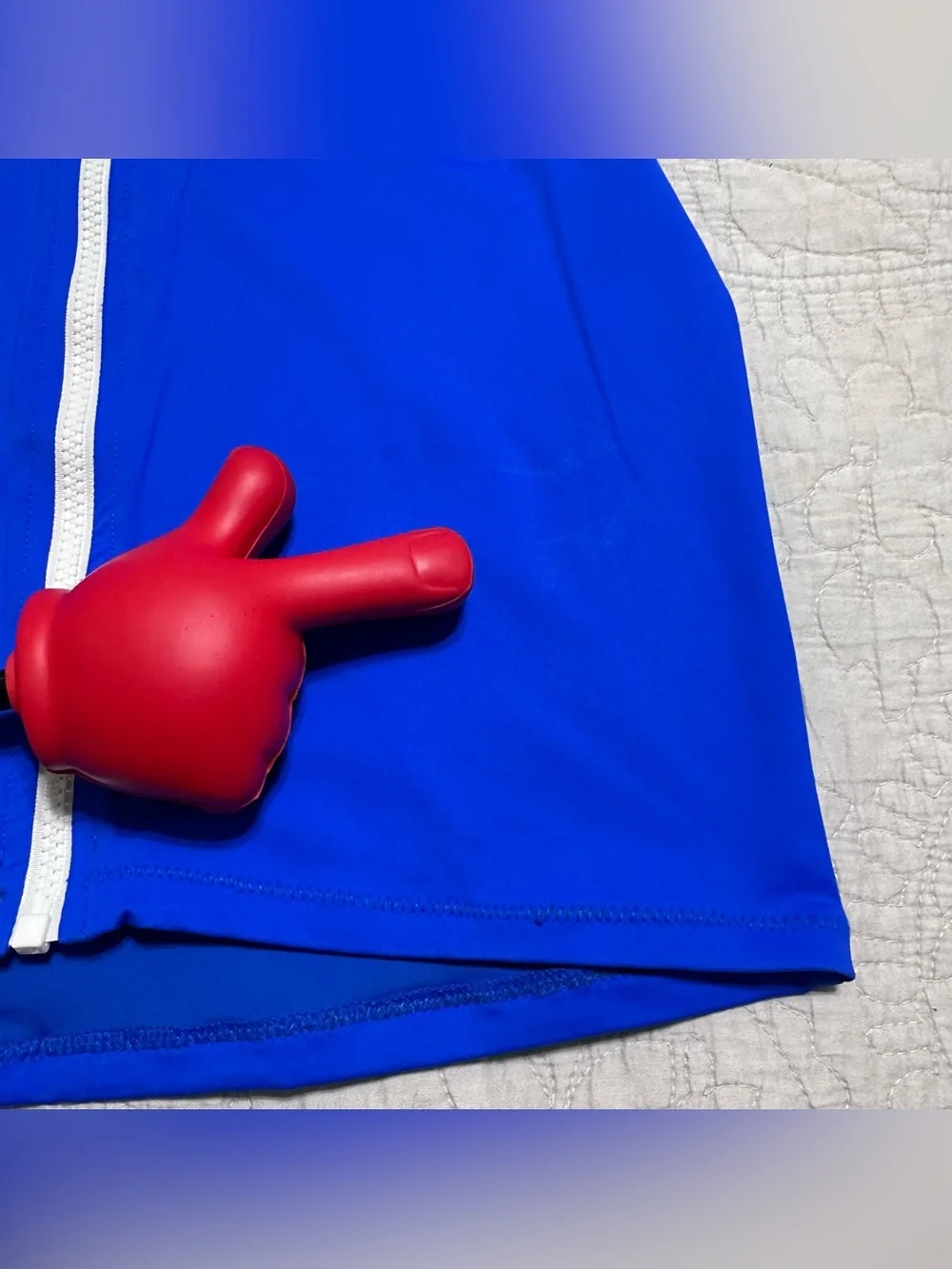 SKIMS Womem’s NEW Sporty Zip Swim Mini Skirt Cobalt Blue Sz.M -As Is- Beach
